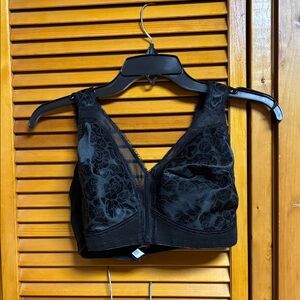 Playtex Black Floral Lace Bra